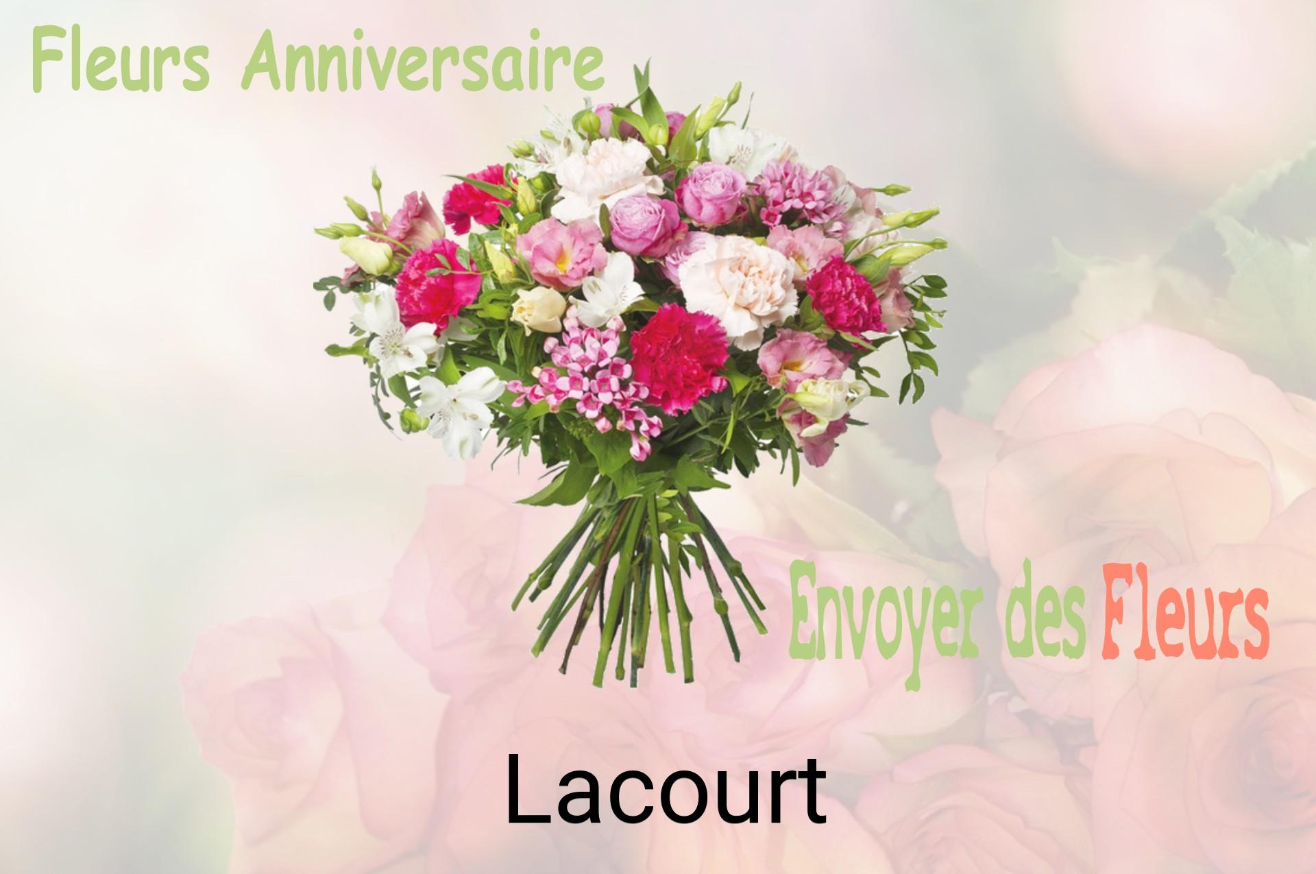 Bouquet de fleurs d’anniversaire livré à Lacourt